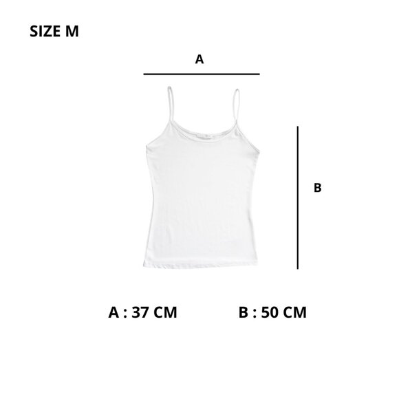 ZARA White Basic Women’s Camisole Tank Top – Spaghetti Straps, Size M - Picture 10 of 10